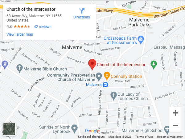 Google Map to Intercessor Church